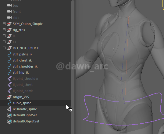[Maya]Rigging 10 - Spine IK